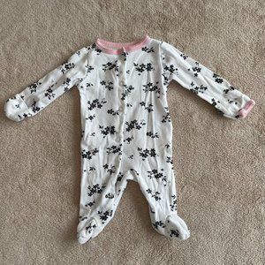 Carter's Newborn NB Baby Girl Sleeper Floral
